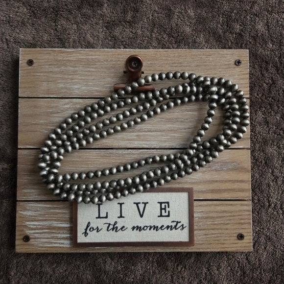 60 Inch Faux Navajo Pearl Necklace Western Boho - Picture 4 of 7